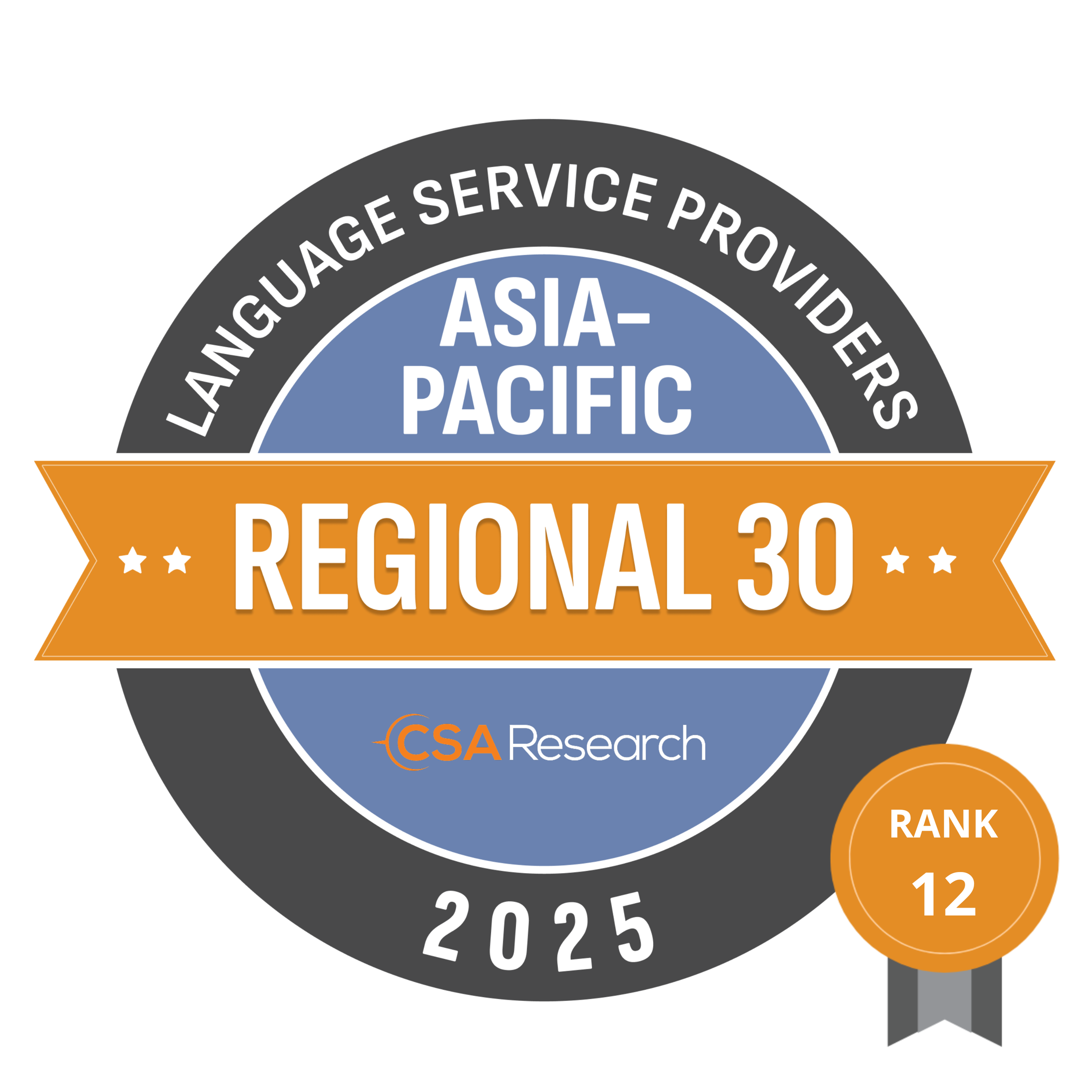 CSA Research Badge Top 30 Asia Pacific Rank 12